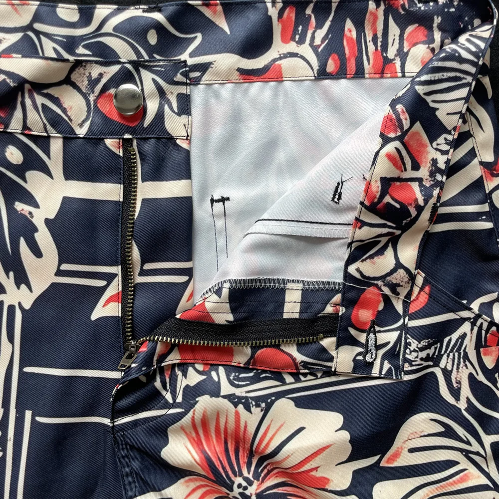 Grand pantalon décontracté à jambes larges imprimé floral pour femmes, pantalon sexy moderne de style européen, rétro et à la mode, jambes larges et amples