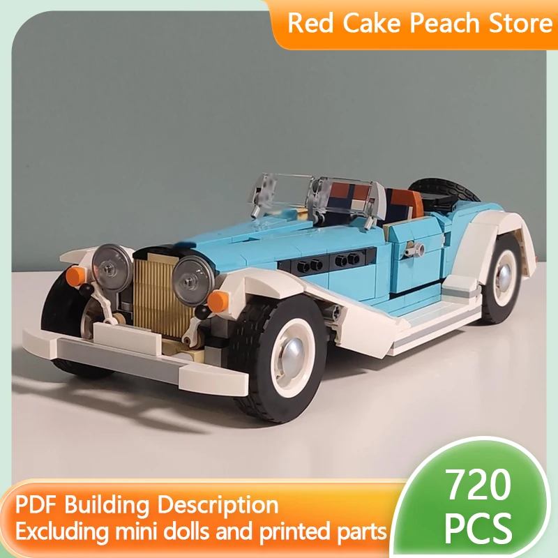 

Модель скоростного гоночного автомобиля MOC, строительные кирпичи, винтажный спортивный автомобиль, модульная технология, детские праздничные подарки, сборные игрушки, костюм