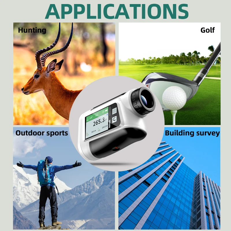 

Multifunction Screen Display Range Finder Elescope Rangefinder With Tilted Laser Rangefinder For Golf Hunting And Surveying