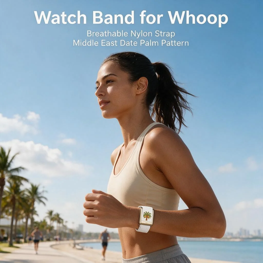for-whoop-50-mg-nylon-woven-elastic-band-date-palm-tree-print-sport-replacement-wrist-strap-fitness-fashion-accessory-men-women