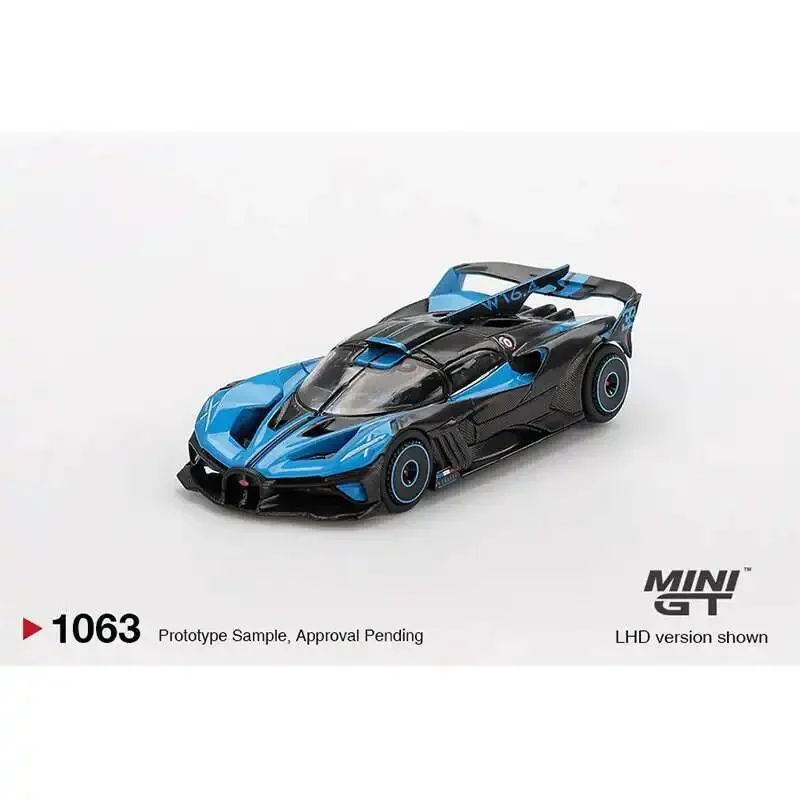 

Предпродажа MINIGT 1063 Bugatti 1:64 Bolide Presentation, литая под давлением модель автомобиля, коллекция игрушек