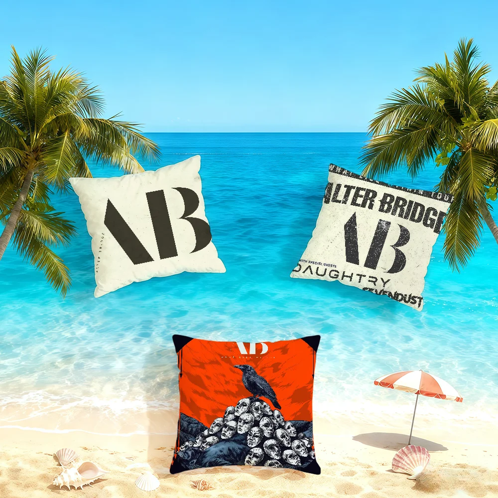 Capa de almofada Band A-Alter Bridge, capa de almofada para casa, cama, sofá, sala de estar, capa de almofada simples e macia, presente para festa