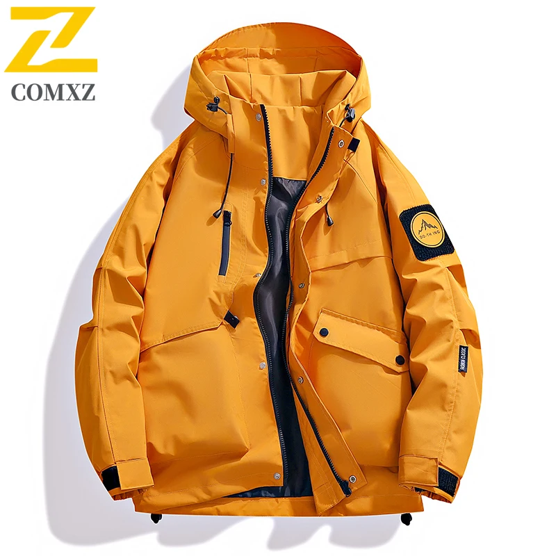 

Men's Charge Jacket 2025 Autumn New Windproof Waterproof Breathable Hooded Jacket Outdoor Camping Mountaineering Zipper Jacket