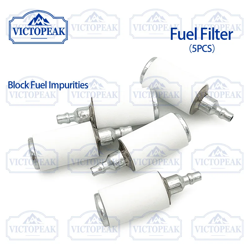 1/5/10PCS Ceramic Fuel Filter For Brush Cutter Chainsaw Grass Trimmer Weed Eater Machinery Replacement Spare Parts Accessories