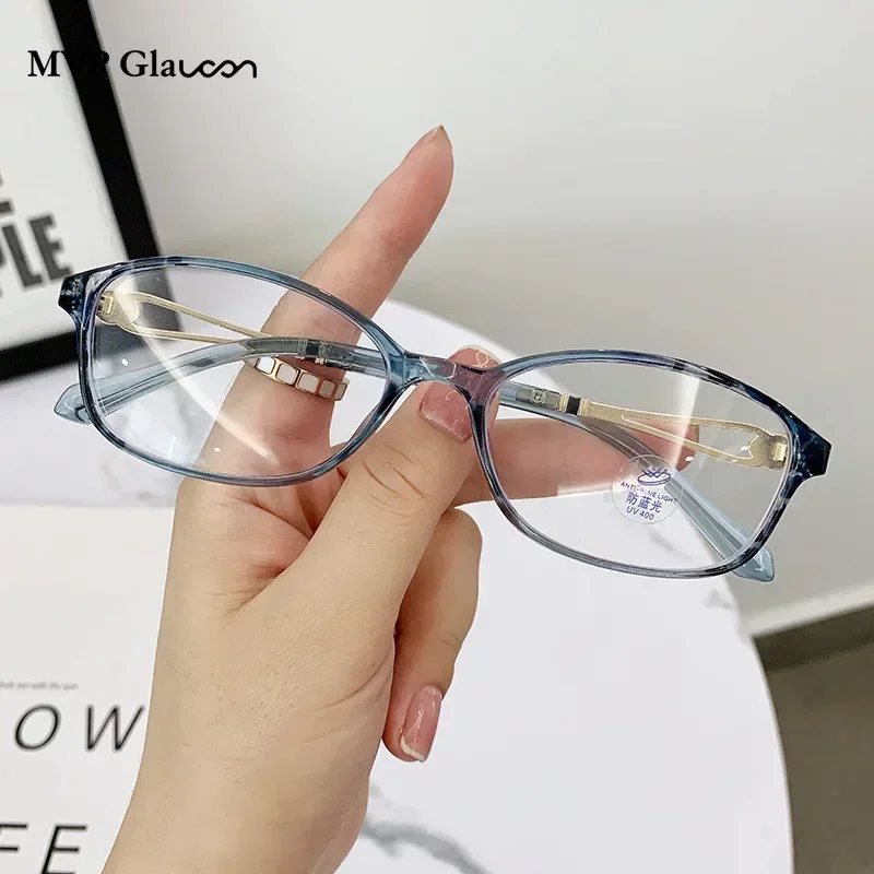 2023 Fashionable Transparent Frame Reading Glasses Anti Blue Light Presbyopia Eyewear High-definition for Men and Women очки