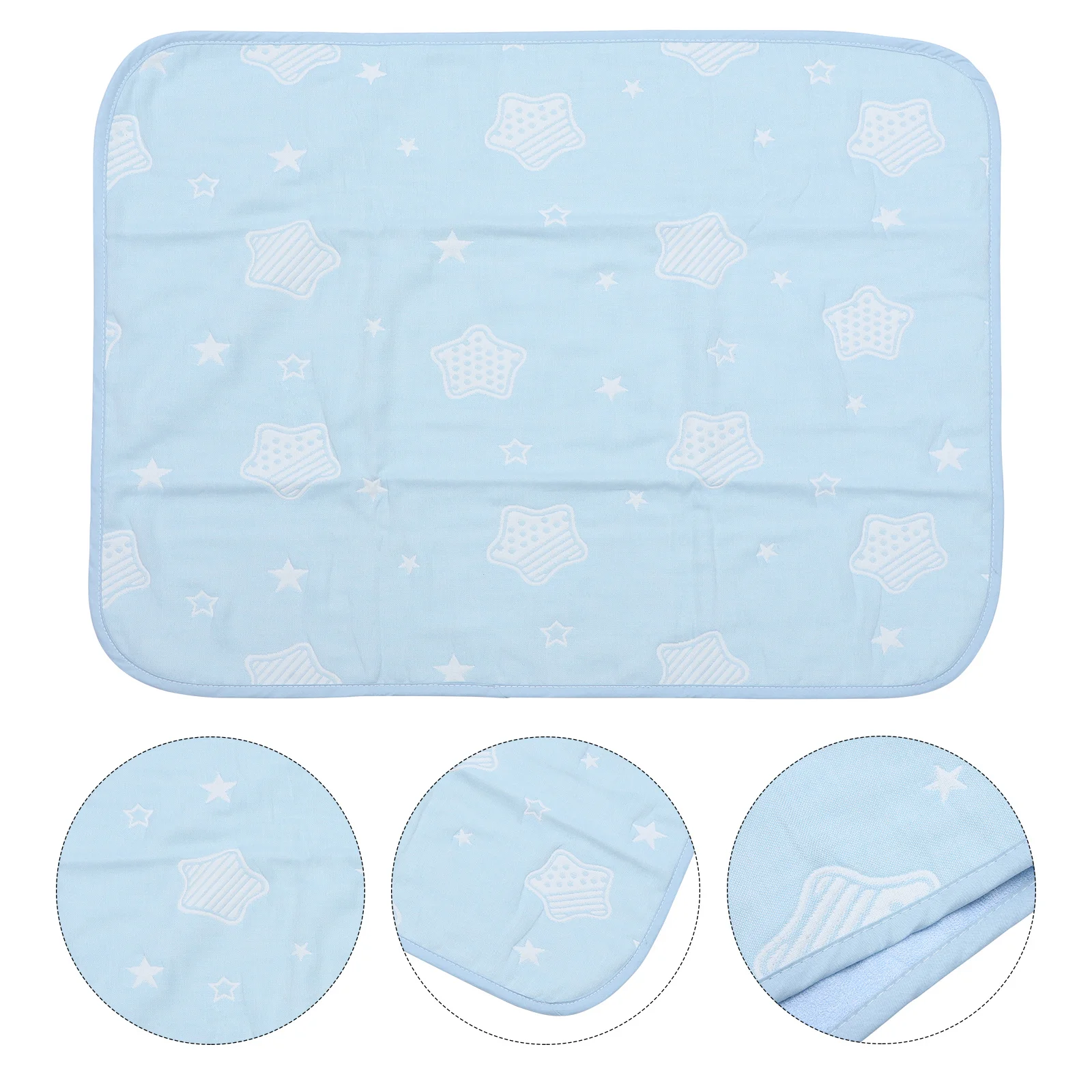 وسادة سرير أطفال قابلة لإعادة الاستخدام وقابلة للغسل من القطن، واقي مقاوم للماء للأطفال الصغار، مرتبة سرير سفلية، حصيرة حماية ترطيب #1