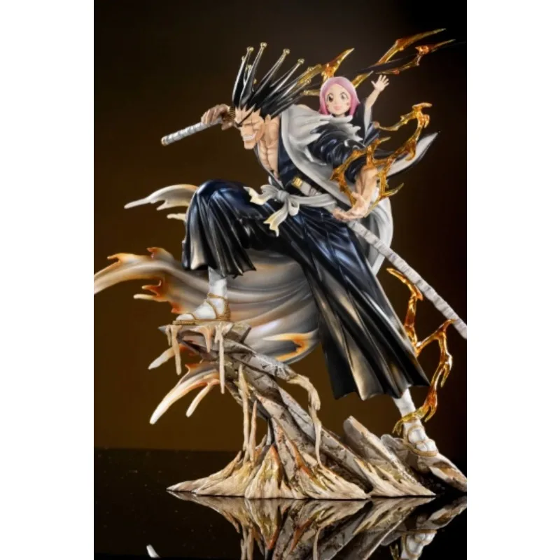 29Cm Resin Break Studio Gk Bleach Gotei 13 Zaraki Kenpachi Anime Action Figure Model Garage Kit Statue Ornaments Toys Gift