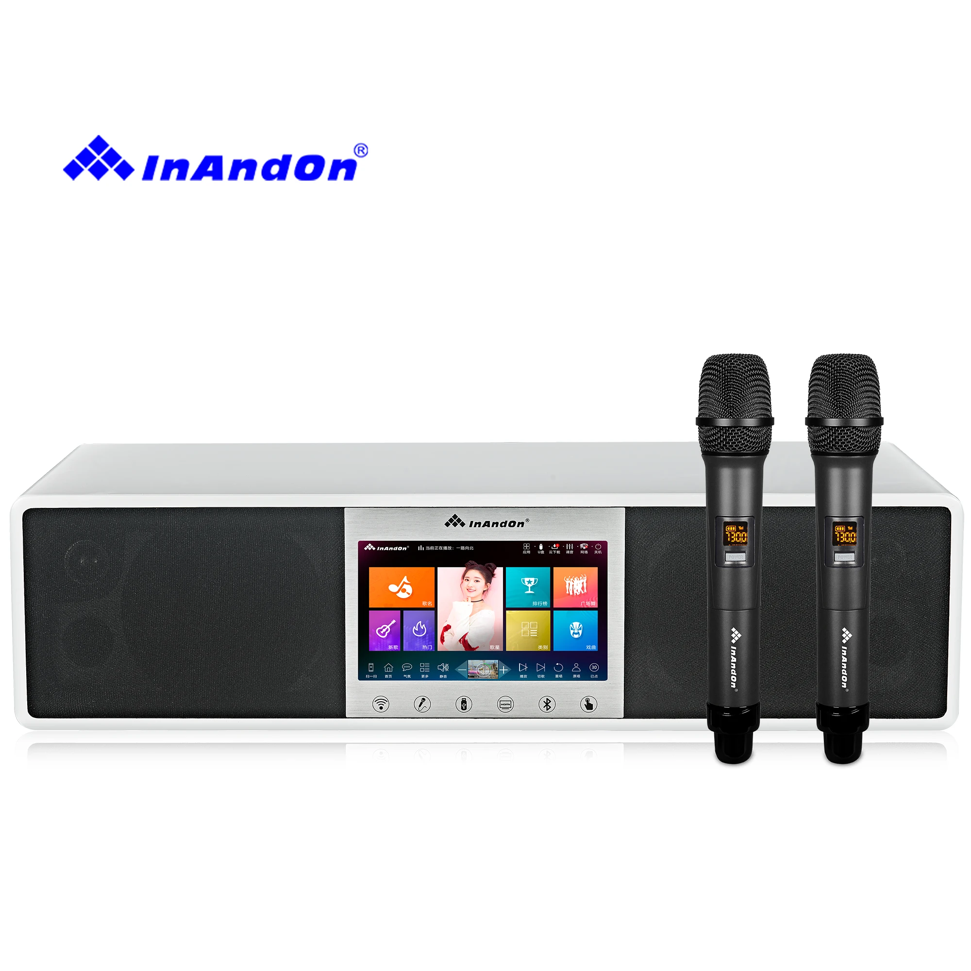 

InAndOn Ture ALL In ONE System Новый дизайн Караоке-плеер Sondbar Караоке-система Портативная караоке-машина 6IN1