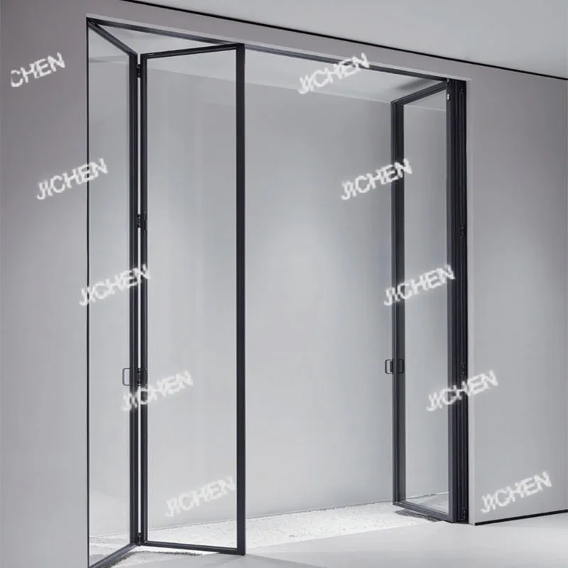 

Frameless Glass Partition Wall Double-layer Tempered Glass Wall Office Partition Door Customization