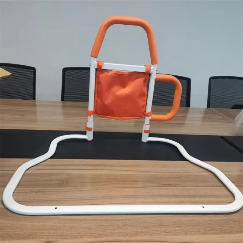 Barandillas de Seguridad para Cama para Personas Mayores con Alturas Ajustables, Bolsillo de Almacenamiento, Deslizadores para Debajo del Colchón, Barra Protectora para Cama