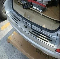 for 2009-2012 Great Wall Haval/Hover H3 stainless steel Rear bumper Protector Sill
