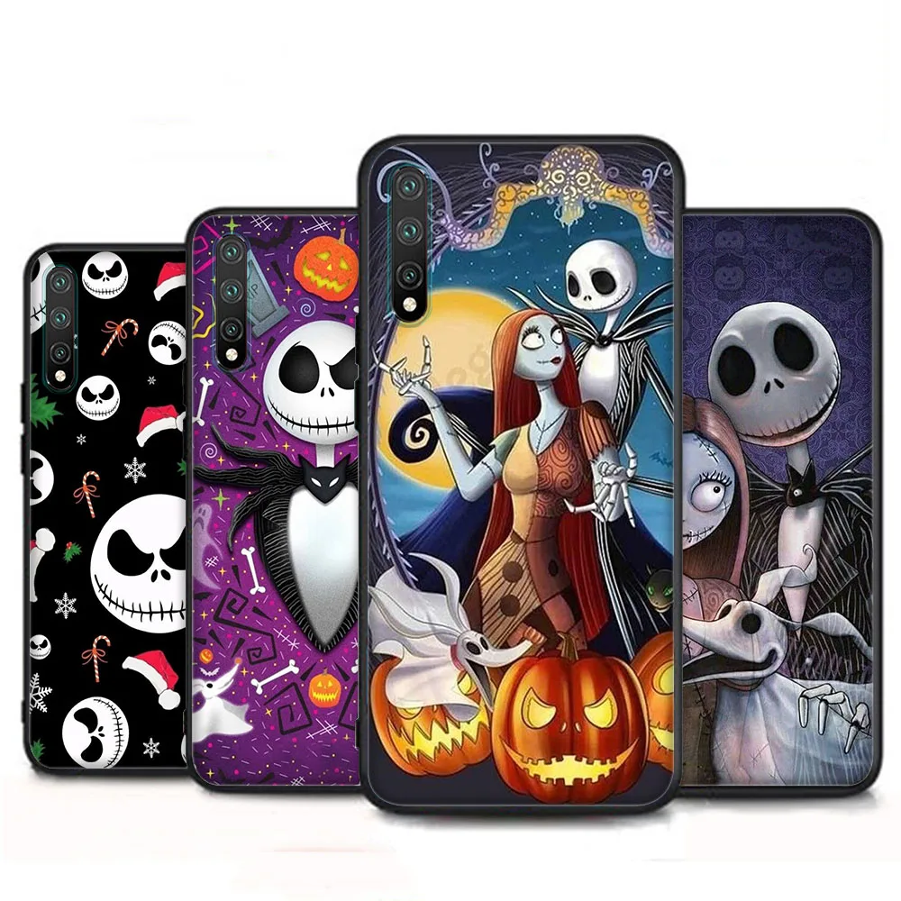 D-9 Nightmare Before Christmas Cover for Xiaomi Redmi Note 9 Power 9A 9T 9S Lite A2 Pro Max Black Phone Case