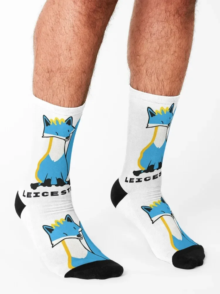 جوارب Leicester City Blue Fox Socks أحذية أنيمي للأطفال هيب هوب للنساء والرجال #3
