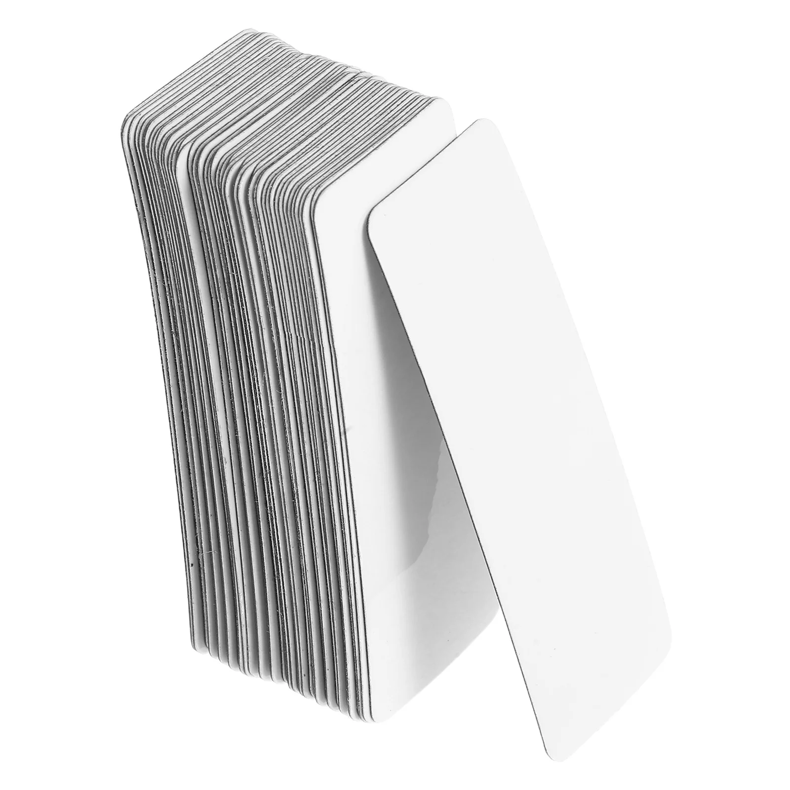 

50Pcs Dry Erase Magnetic Labels Reusable Writable Name Plates for Office Classroom Scheduling Labeling Metal Surfaces