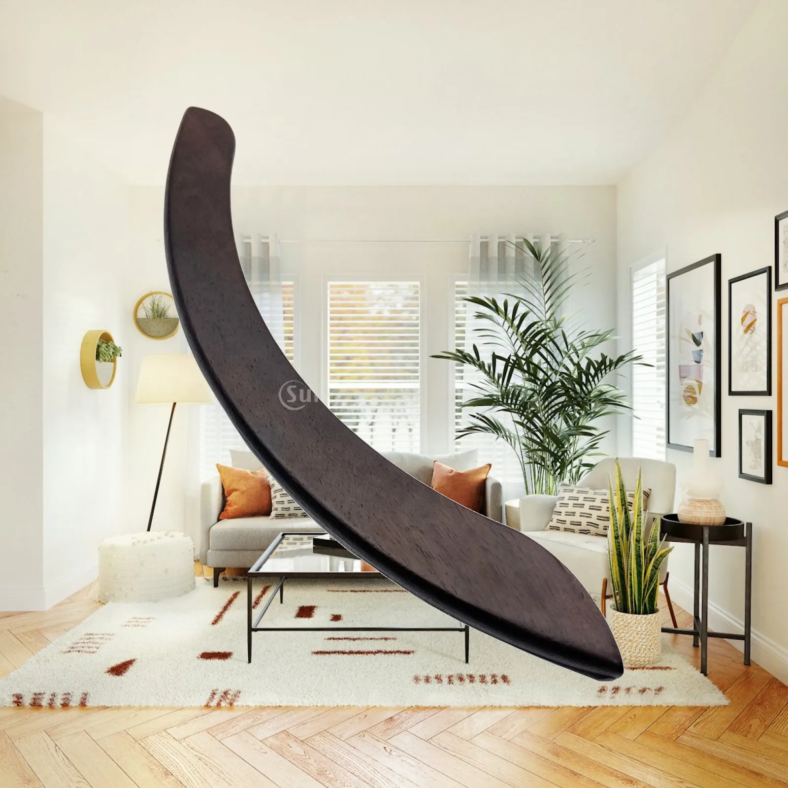 Rosewood Guitar Armrest Ergonomic Acoustic Guitar Hand Rest Comfortable Curved for Guitarists, Live Performances