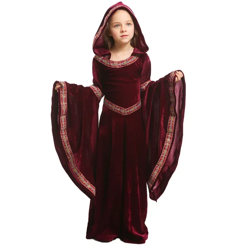 

Halloween Cosplay Vampire Children Medieval Court Costumes