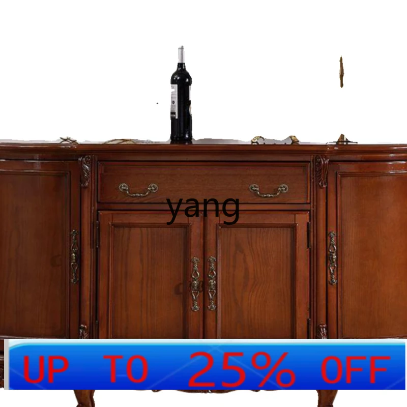 cx solid wood dining side cabinet living room tea wine cabinet household kitchen cupboard against the wall TV entrance