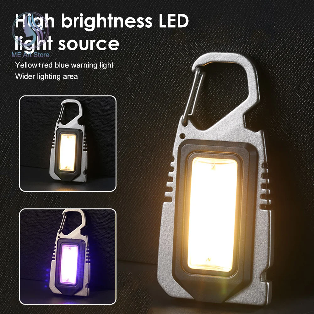 

Mini Camping LED Flashlight Portable Pocket Flashlight Keychain USB Rechargeable Torch For Outdoor Camping Hiking Searching