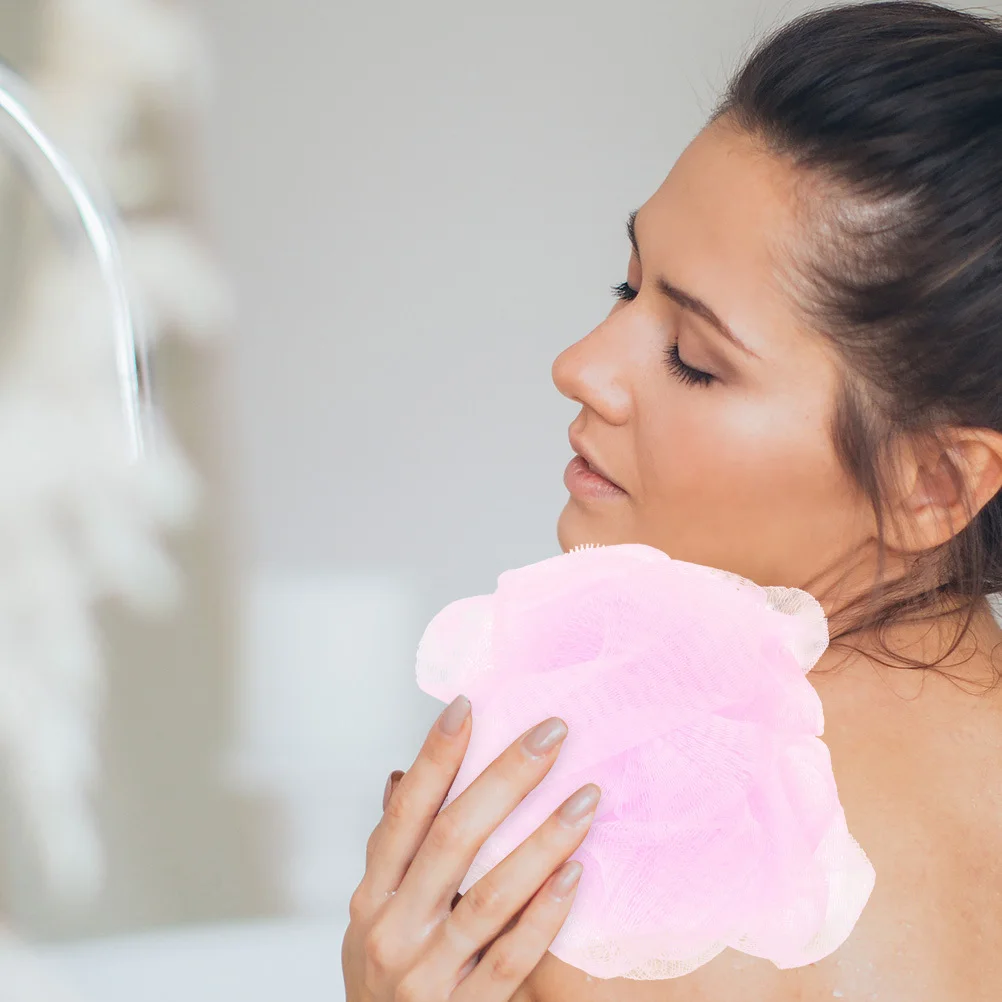 

1 set 1 Set Exfoliating Back Scrubber Portable Bathing Towel For Shower Travel Camping Lightweight Foldable Body Clean Mitt Bath