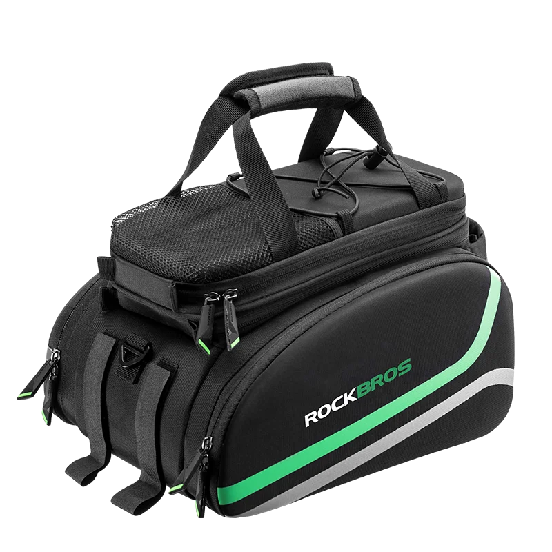 ROCKBROS Fahrradträgertasche wasserdicht 35L großes Fassungsvermögen Gepäckträger-Regaltasche Multifunktions-Reisetasche Fahrradzubehör 3
