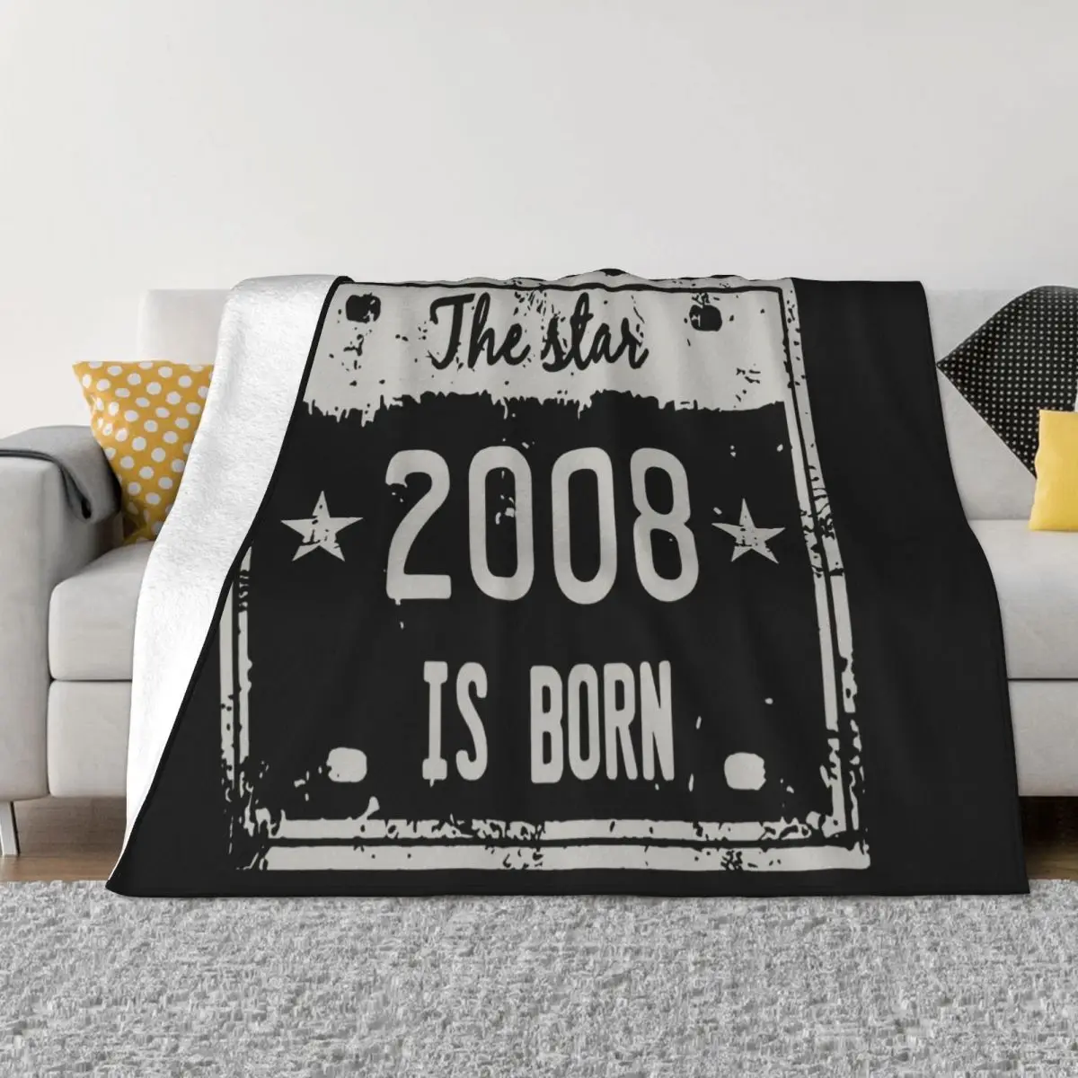 The Star 2008 Herren Schwarz Geburtstag Geschenk Summer Style Children Wholesale Present Cute Adult Colour Throw Blanket