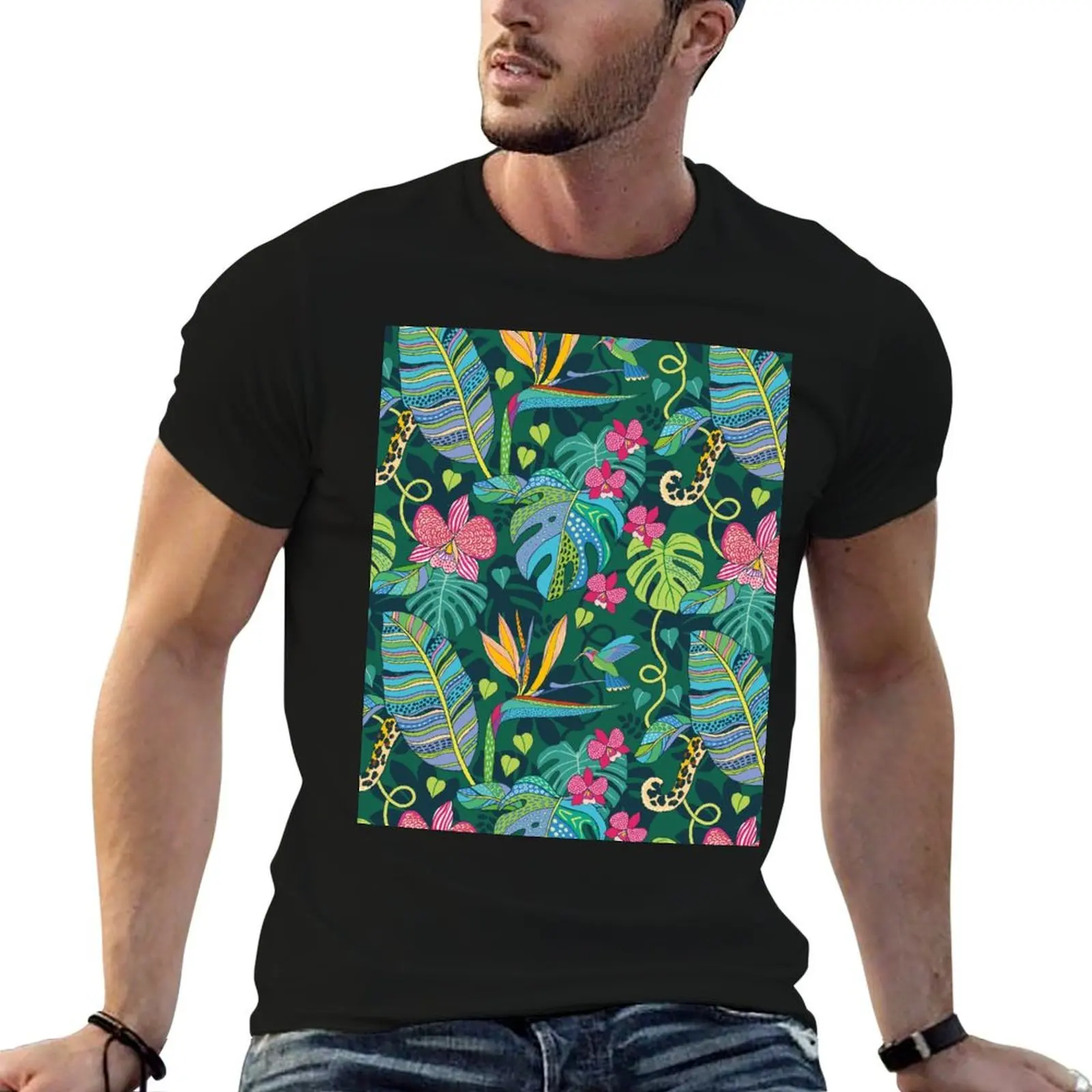 

Bohemian Tropics T-Shirt heavyweights graphic tee shirt oversized graphic tee boys whites mens graphic t-shirts pack