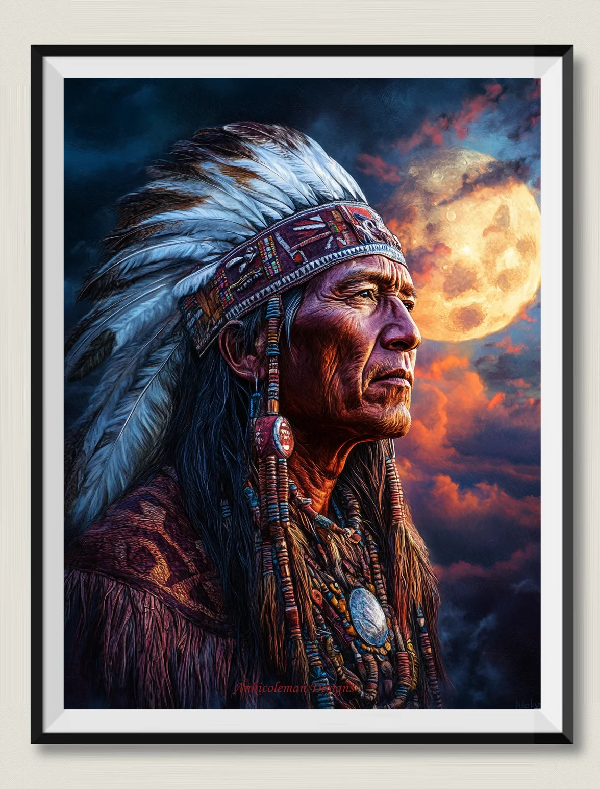 chief-beneath-the-rising-moon-kit-per-ricamo-fai-da-te-dmc-di-alta-qualita-kit-per-punto-croce-contato-14-ct-pittura-a-olio