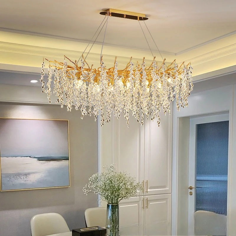 

Hall chandelier atmosphere living room crystal chandelier new creative branch lying