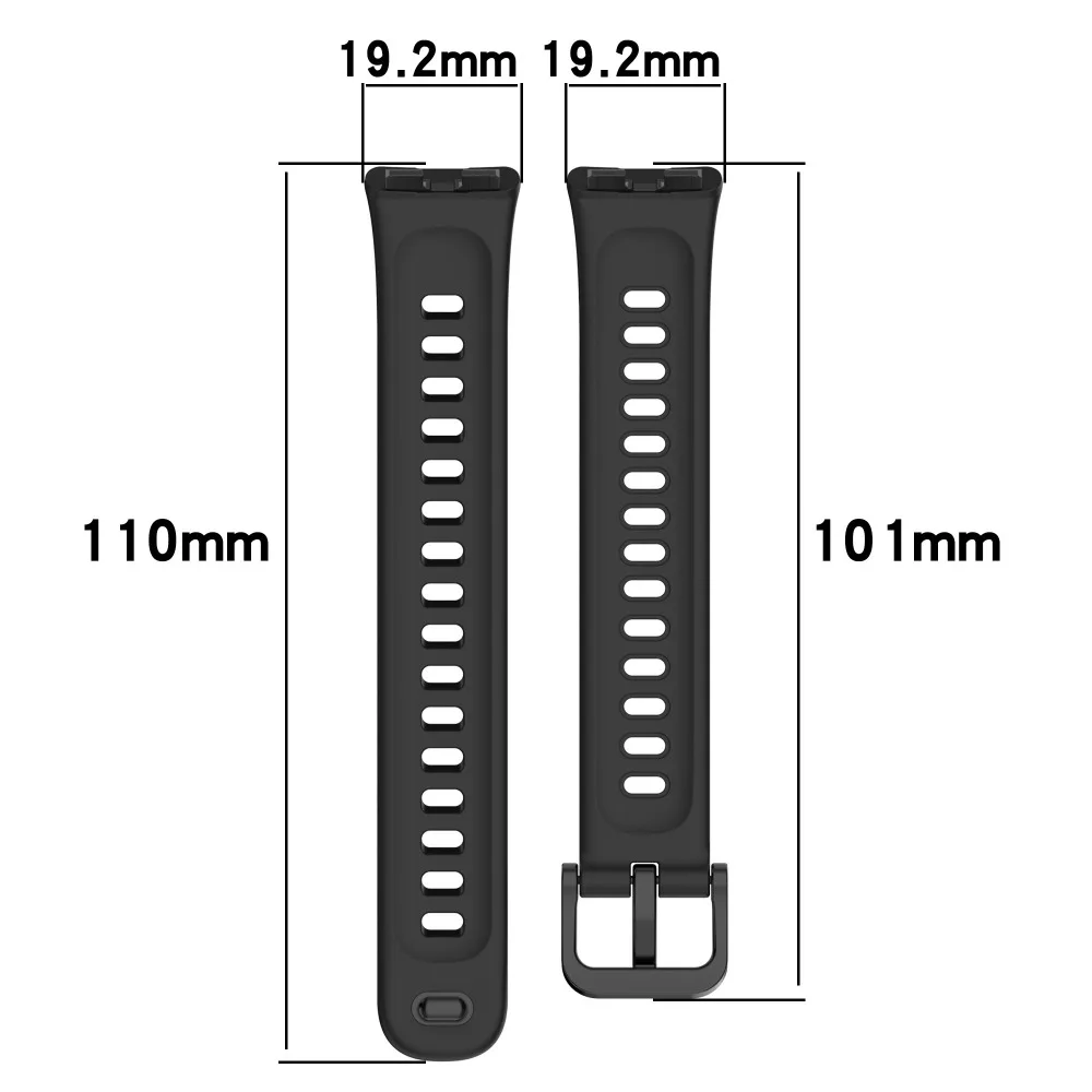 Zachte Siliconen Horlogeband Voor Huawei Band 8 9 Nfc Band Vervanging Voor Huawei Band 9 8 Armband Sport Ademend Polsband