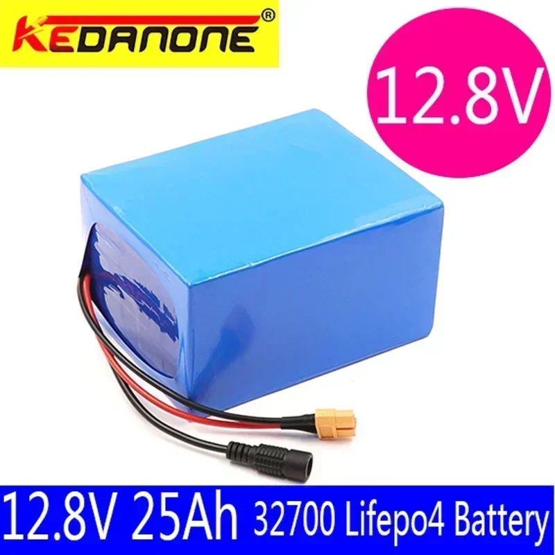 

Kedanone-paquete de baterías 32700 Lifepo4, 4S3P, 12,8 V, 25Ah, con 4S, 40A, BMS equilibrado para barco eléctrico y fuente de al