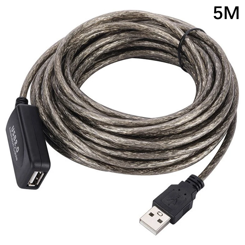 5M/10M/15M USB 2.0 Extension Cable Usb 2.0 Extender USB Repeater Extension Cord With Booster USB Male To Female