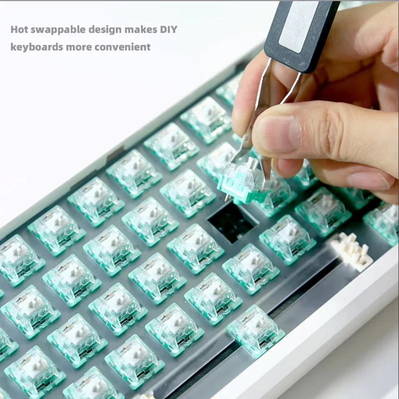 GMK67 مقبض لوحة مفاتيح الألعاب لوحة المفاتيح الميكانيكية RGB الخلفية الساخن قابلة للتبديل الصامت 2.4G سماعة لاسلكية تعمل بالبلوتوث التخصيص أغطية المفاتيح