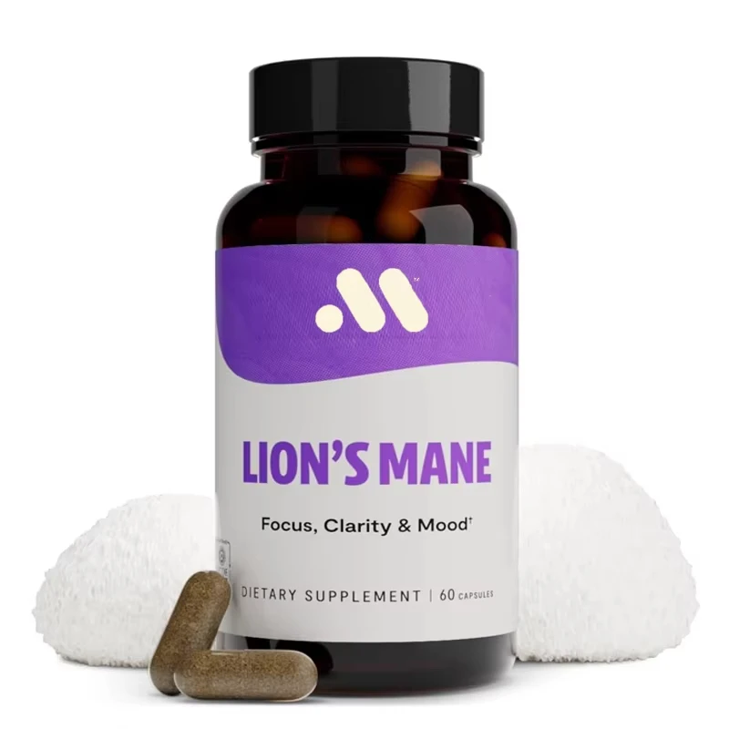 

Lion Mane Supplement 60 Capsules - Mushroom Support Nervous System For Memory And Immunity