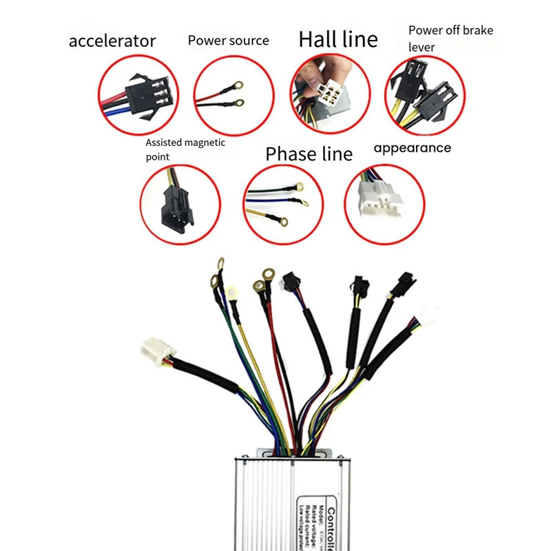 KT Ebike Controller 36/48V 1000W KT-30A 30A Electric Bike Bicycle Brushless LCD LED Controller