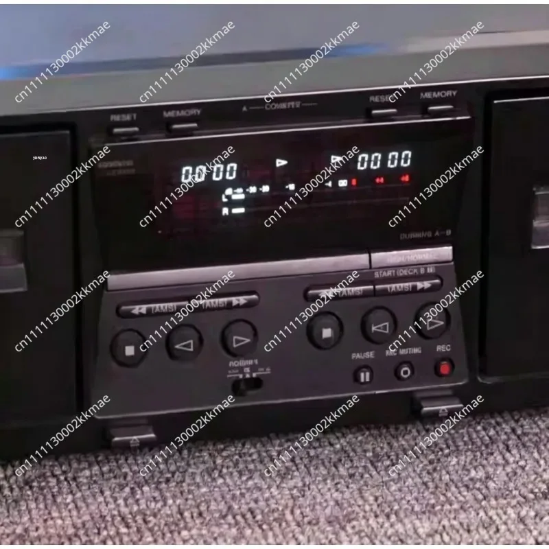 Double Cassette Deck with Electric Logic Control, for Dubbing & Recording, HiFi Stereo Tape Player Used