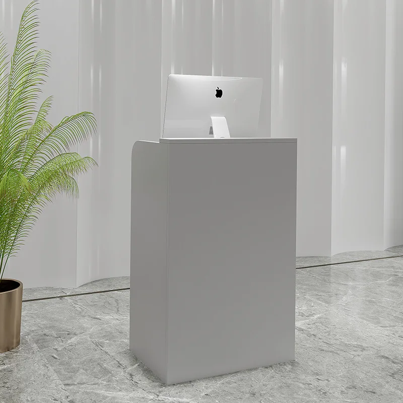 

Men's and Women's Clothing Store Melamine Small Cashier Counter Small Reception Desk Simple Customized Office Furniture Modern