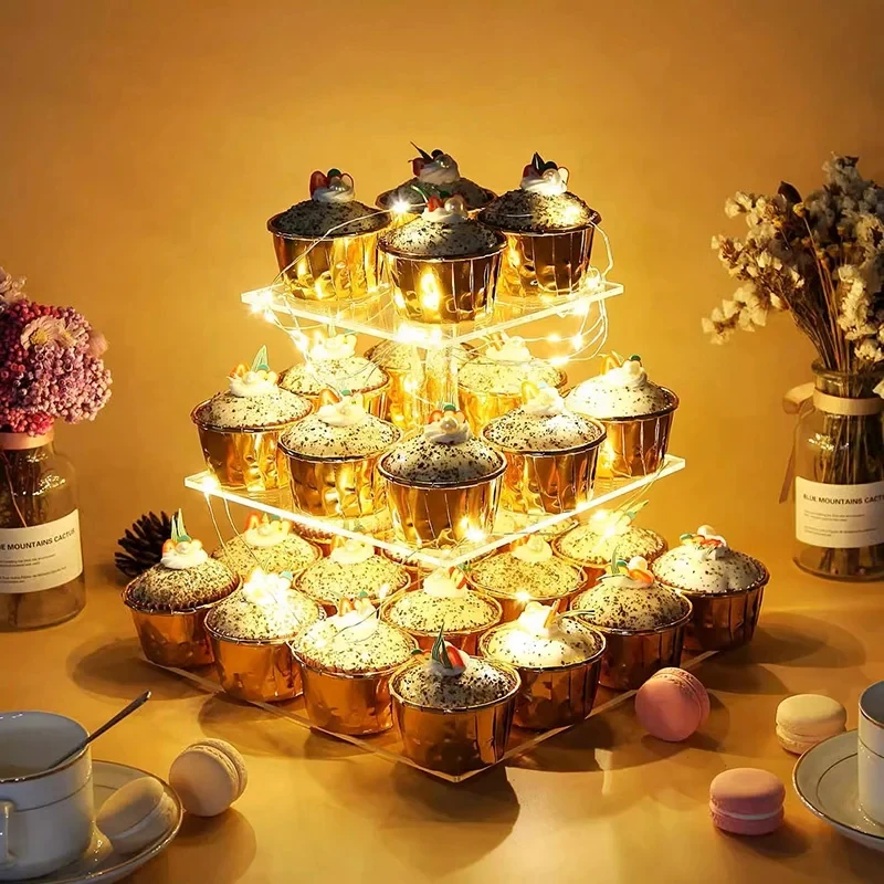 custom.Cupcake Decorations Metal Dessert Tower Tree Customized 3/4/5/6// Tiers Decorative Cake Stand Party