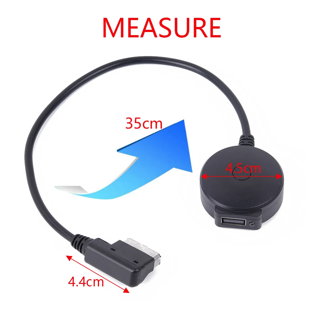 1PC Car Interface Wireless Bluetooth Audio Adapter Transmitter A2DP Bluetooth Music Streaming Aux Cable For Mercedes-Benz MMI