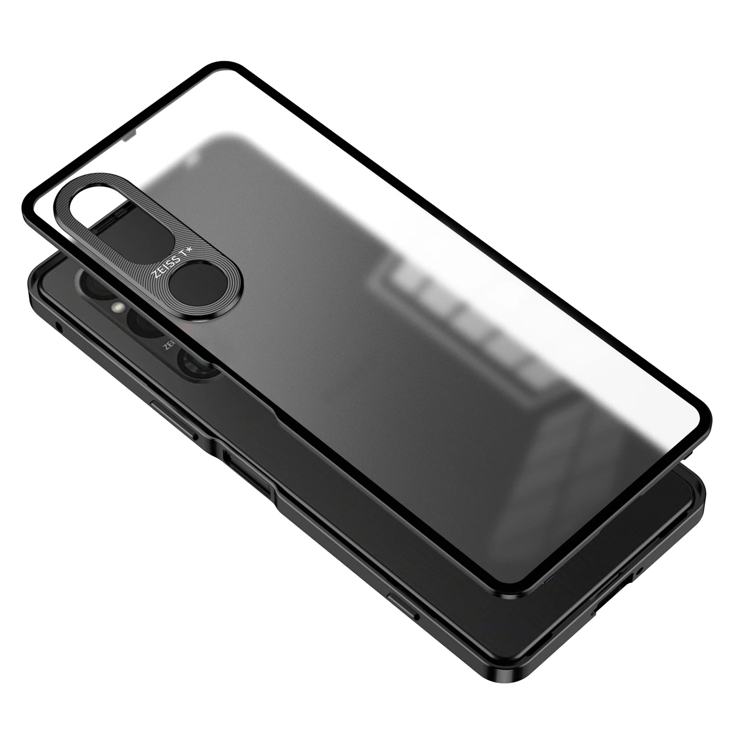 Magnetic Metal Frame Case for Sony Xperia 1V 1IV Metal Acrylic Back Cover Shockproof Ultra thin Funda Coque for Sony Xperia 1 V