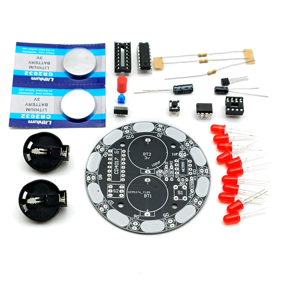 Electronic Wheel of Fortune DIY Lucky Rotary LED Light 6V Round Lucky Spin Electronic Turntable for Festive Celebration