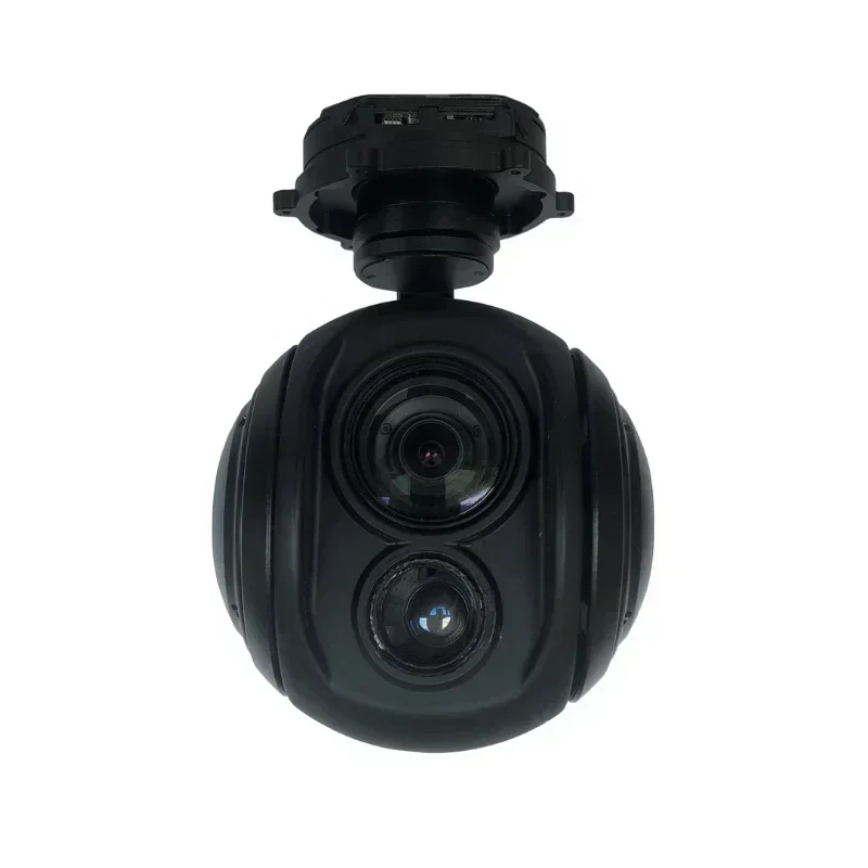 TOPOTEK 30x optical zoom camera, 4K 8 mega pixel, 13mm 640*512 thermal imaging camera with 3-axis gimbal f