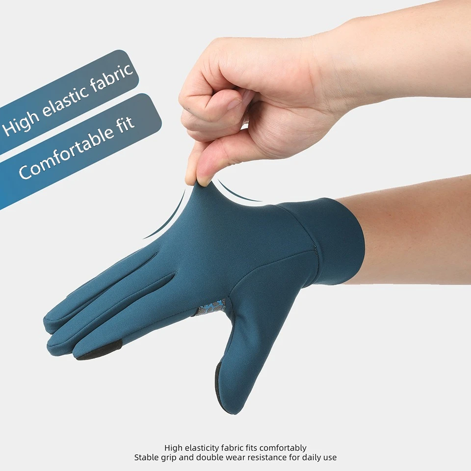 GTUBIKE Winter Gloves Men Cycling Bike Women Thermal Fleece Cold Wind Waterproof Touch Screen Bicycle Warm Outdoor Running