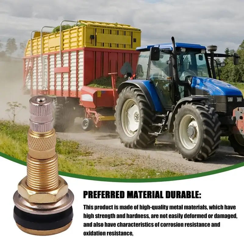 Tubeless Valves TR618A Tire Valve Stems Brass Tubeless Tire Valve Stems Tools For Tractor Industrial Agricultural Tires