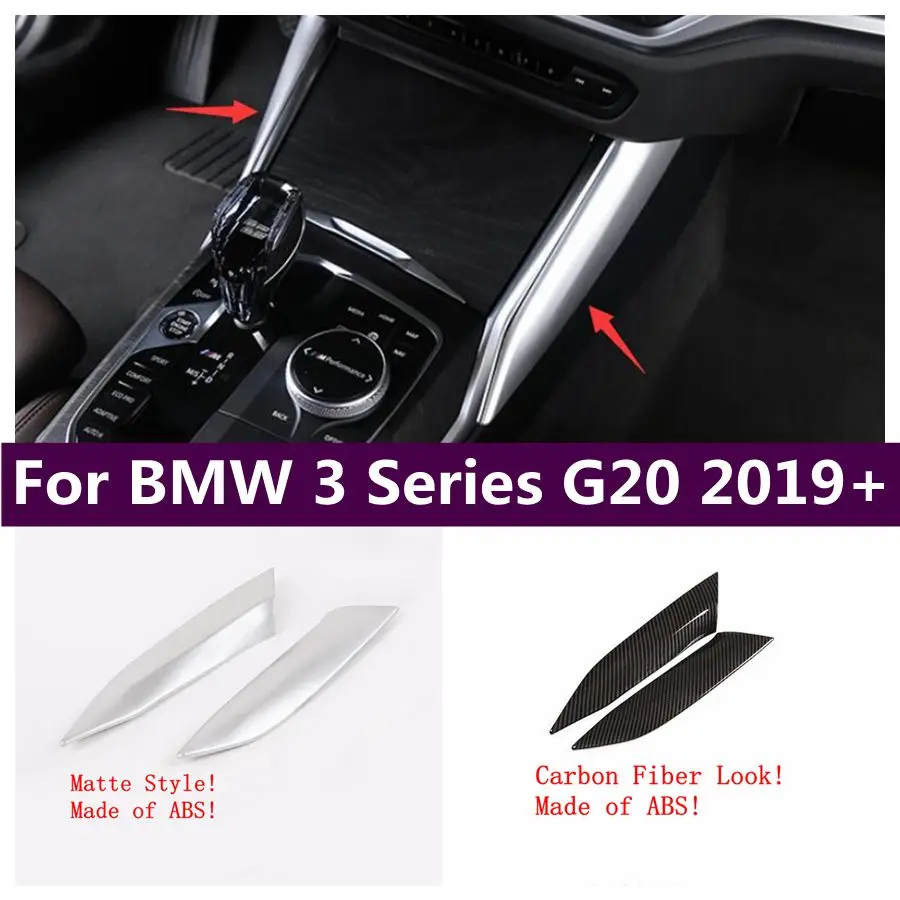 

Car Accessories Side Stalls Gear Shift Box Decor Panel Cover Trim Fit For BMW 3 Series G20 2019 - 2024 Matte / Carbon Fiber Look