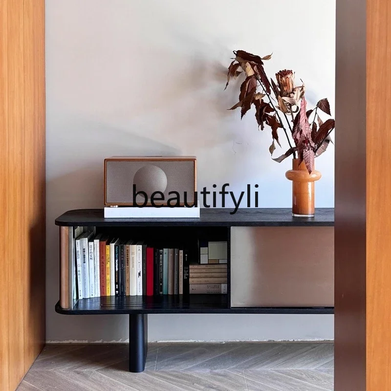 New Minimalist Home Simple Stainless Steel Metal Extra Long TV Cabinet