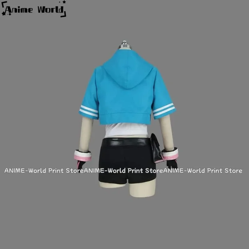 YouTuber Kizuna AI A.I.Channel A.I.Games الأزرق تأثيري فستان مُصمم حسب الطلب لجميع القديسين عيد الميلاد كرنفال لطيف زي