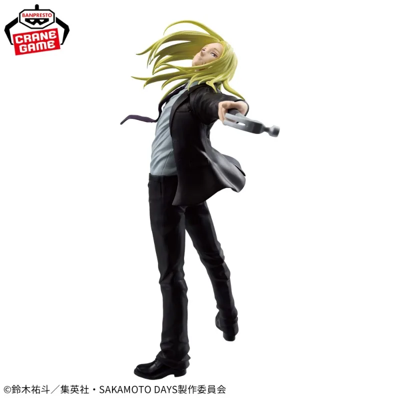 In Stock Original Bandai SAKAMOTO DAYS Shishiba PVc 18cm Anime Figure Action Toys Figurine Collector Model Doll Toys Gifts