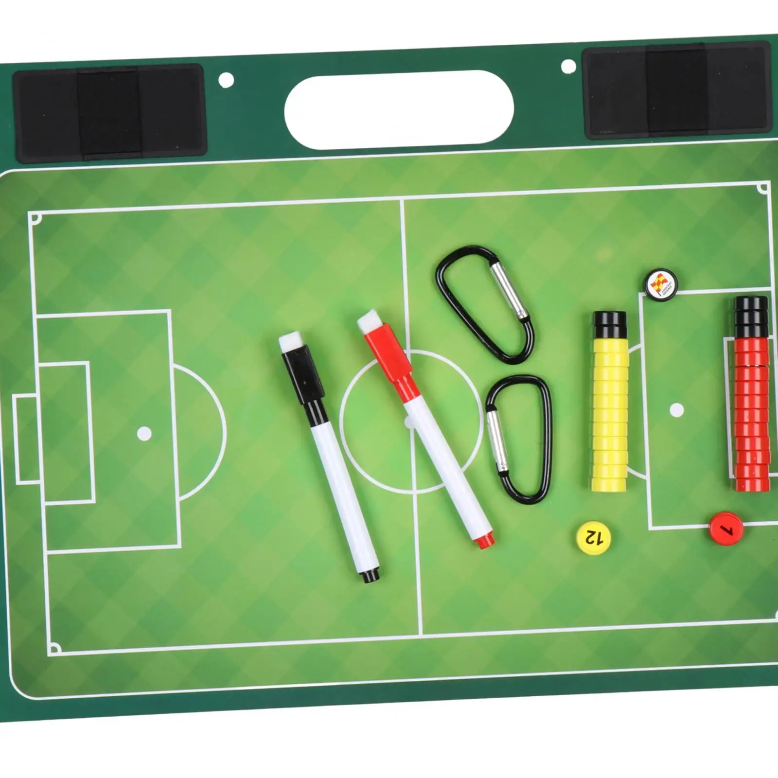 コーチングボード バスケットボール サッカー 審判員 ギア ガイダンス トレーニング補助具 消去可能なスポーツアクセサリー ゲームコーチ マーカー ホワイトボード