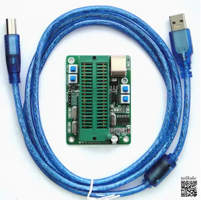 STC Downloader 51 MCU A T89C52RCS Hands-free USB Line Automatic U8Wa&d Offline Burning Programmer