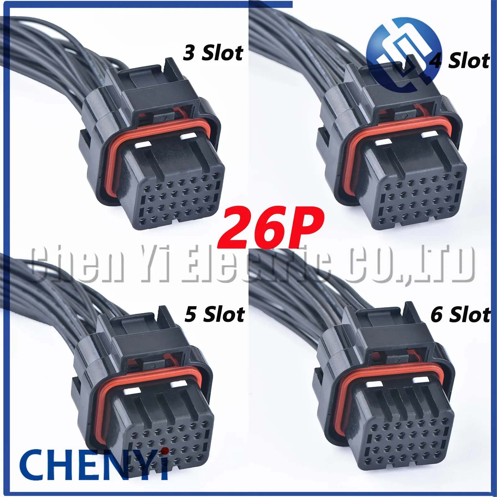 26 Pin Auto ECU Computer Connector Oil Gas Electrical Plug 3-1437290-7 3-1437290-8 1473416-1 1473416-2 With 30cm Wires